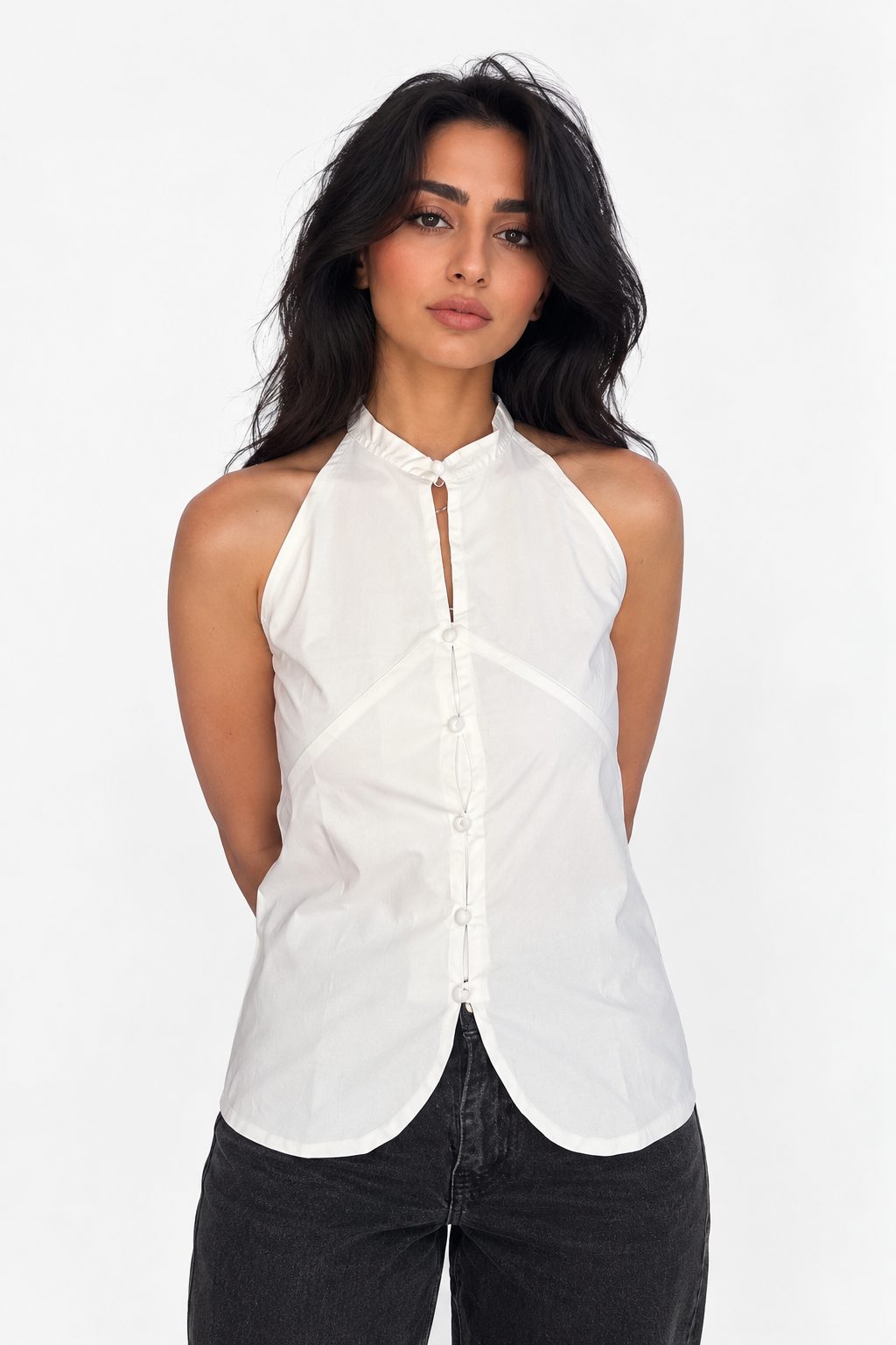 Sculpted Halter Top