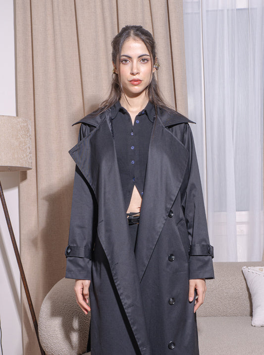 The Classic Black Trench