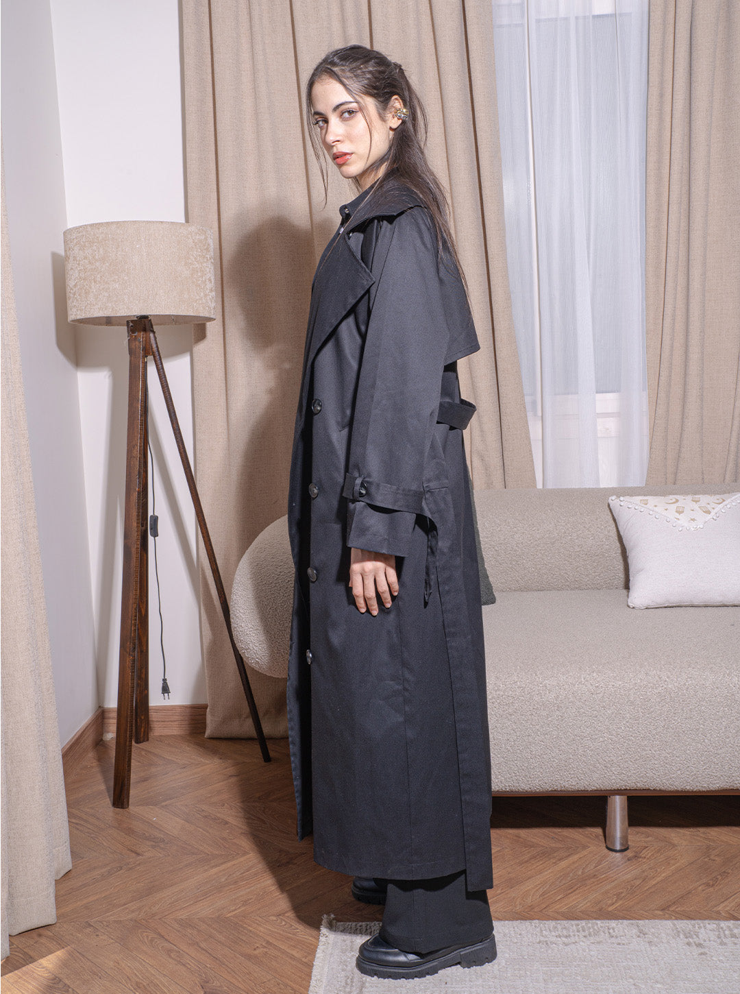 The Classic Black Trench