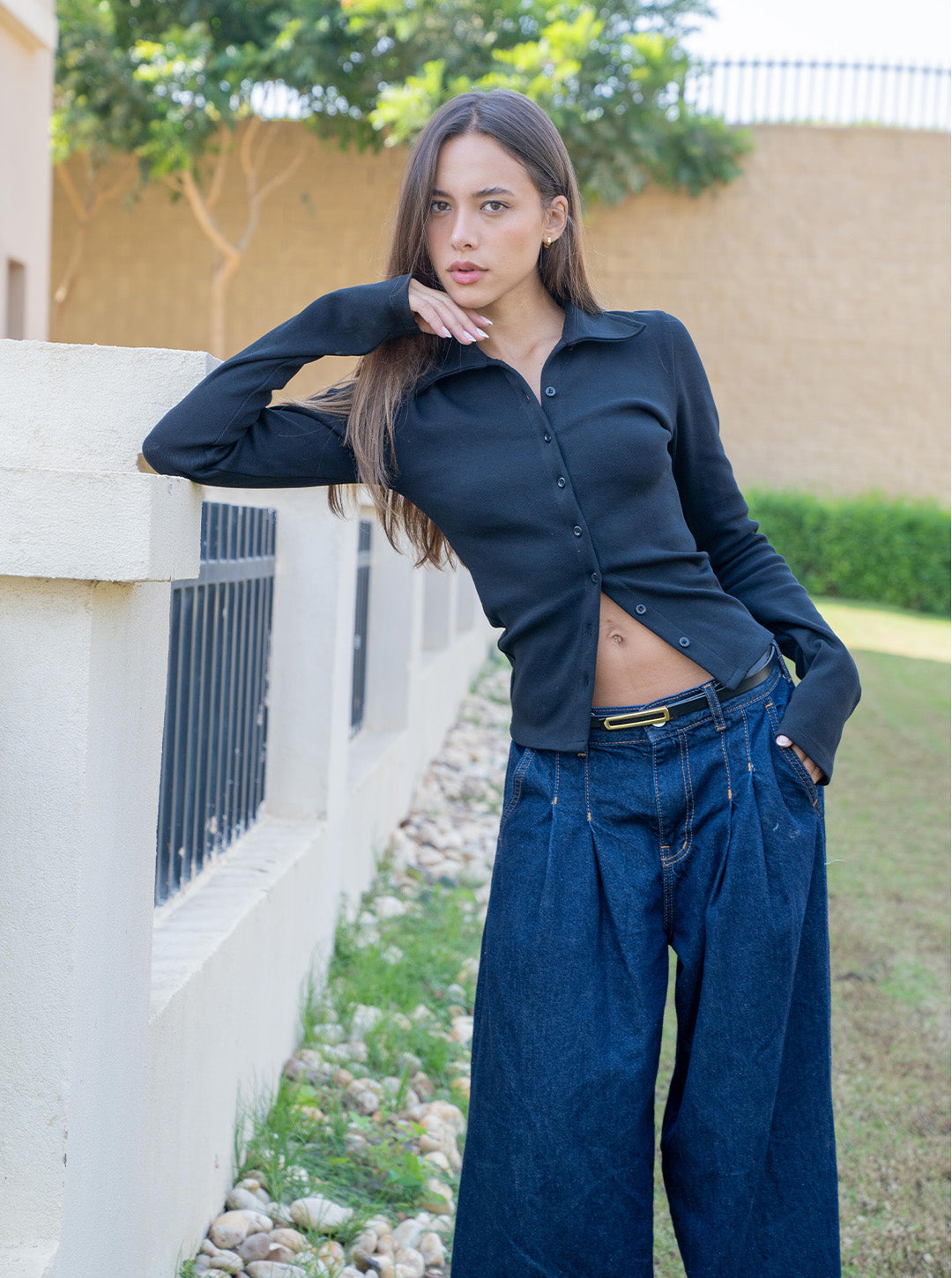 The Long-Sleeve Rib Shirt