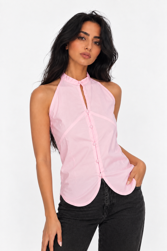 Sculpted Halter Top